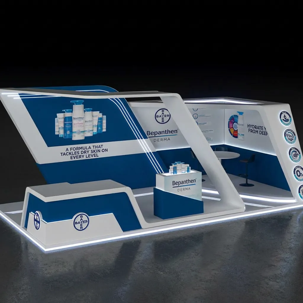 Exhibition booth – design, fabrication and on-site installation – Brandkom, CMS GROUP